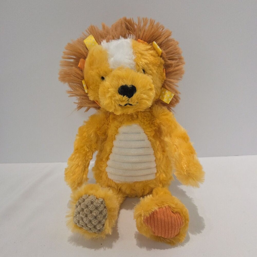 Make Believe Ideas Plush Lion Stuffed Animal Rattle Crinkles Sensory 12"